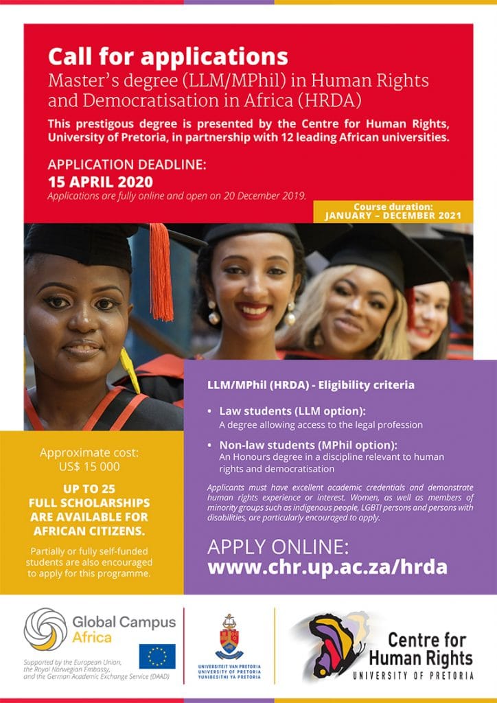 2023 Scholarships in South Africa for African/International Students