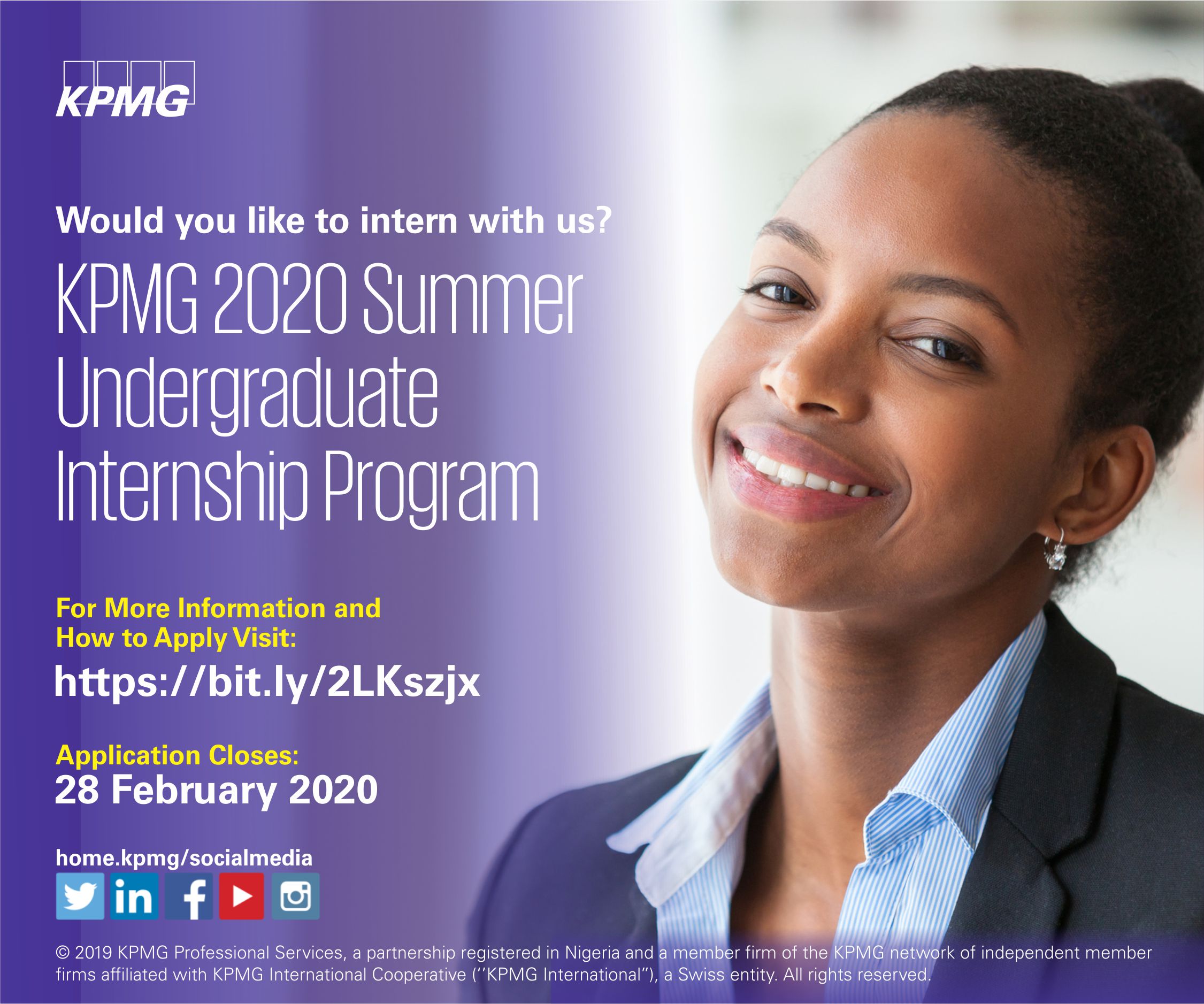 KPMG Nigeria Summer Undergraduate Internship Program