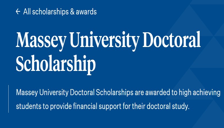 How to Apply for the Massey University Doctoral Scholarship 2024