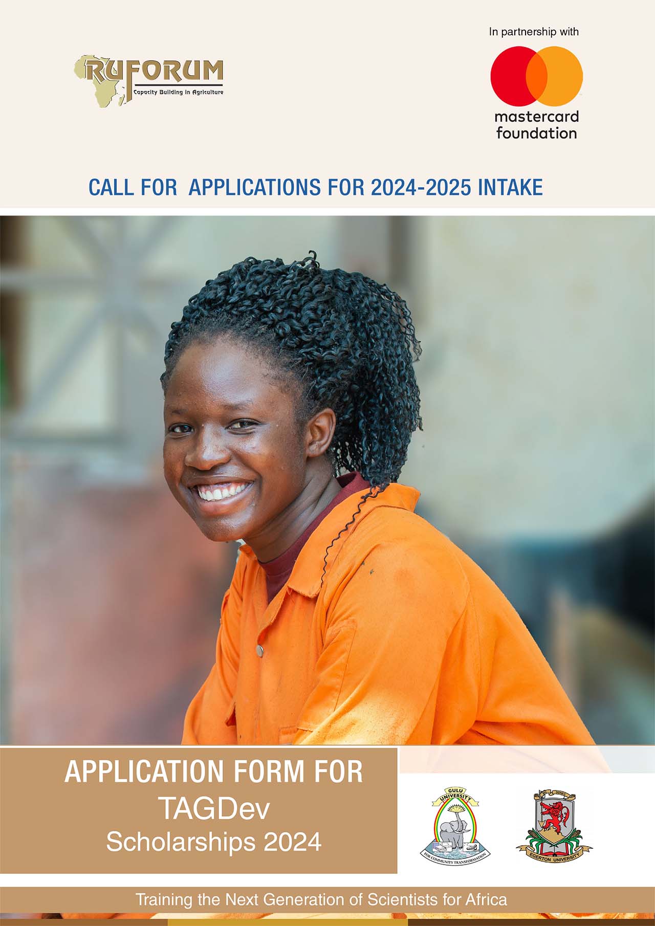 Ruforum/Mastercard Foundation Tagdev Scholarships 2024/2025 For African Students