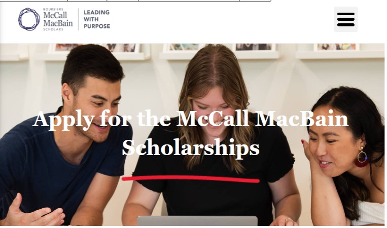 Apply for the McCall MacBain Scholarships for International Students 2025