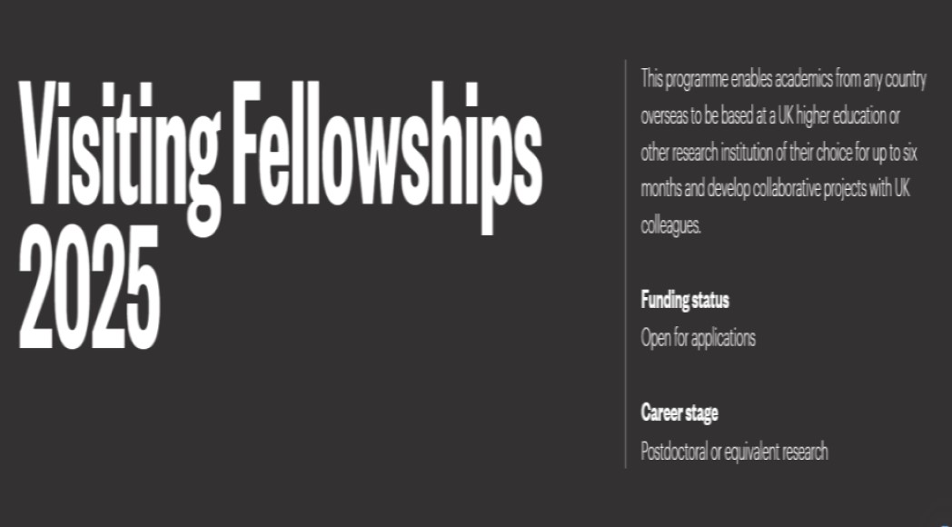 British Academy Visiting Fellowships 2025 for International Students (£40,000/Student)