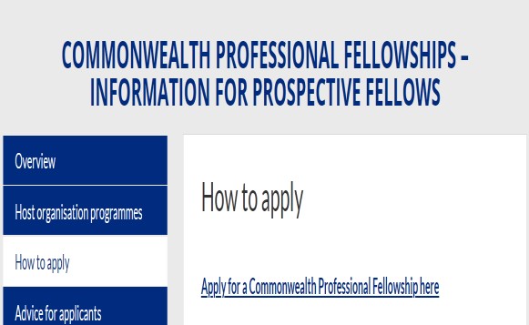 How to Apply for the Commonwealth Professional Fellowship 2025