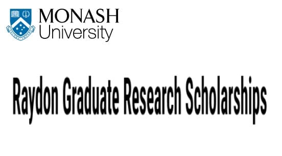 Raydon Graduate Research Scholarships for International Students in Australia 2024