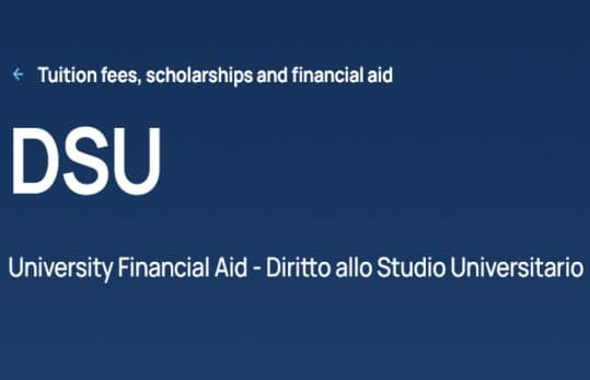 Diritto allo Studio Universitario (DSU) Scholarships for International Students 2024