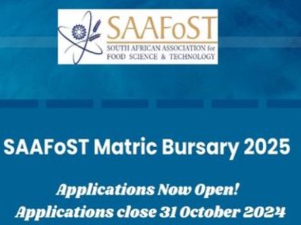 SAAFoST Foundation Bursary for South African Matriculants 2025