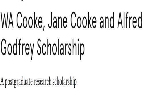 WA Cooke, Jane Cooke and Alfred Godfrey Scholarship in the University of Sydney 2024