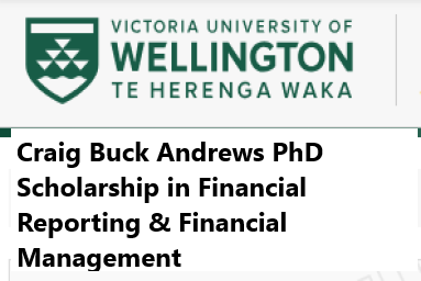 Apply for the Craig Buck Andrews PhD Scholarship in Financial Reporting & Financial Management