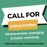 Call for applications: Afrobarometer Emerging Scholars Workshop 2025