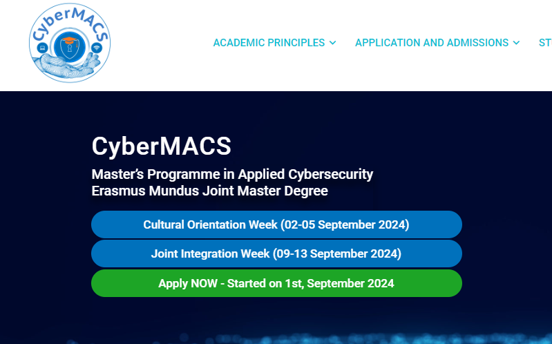 Study in Europe: Erasmus Mundus CYBERMACS Scholarship 2025