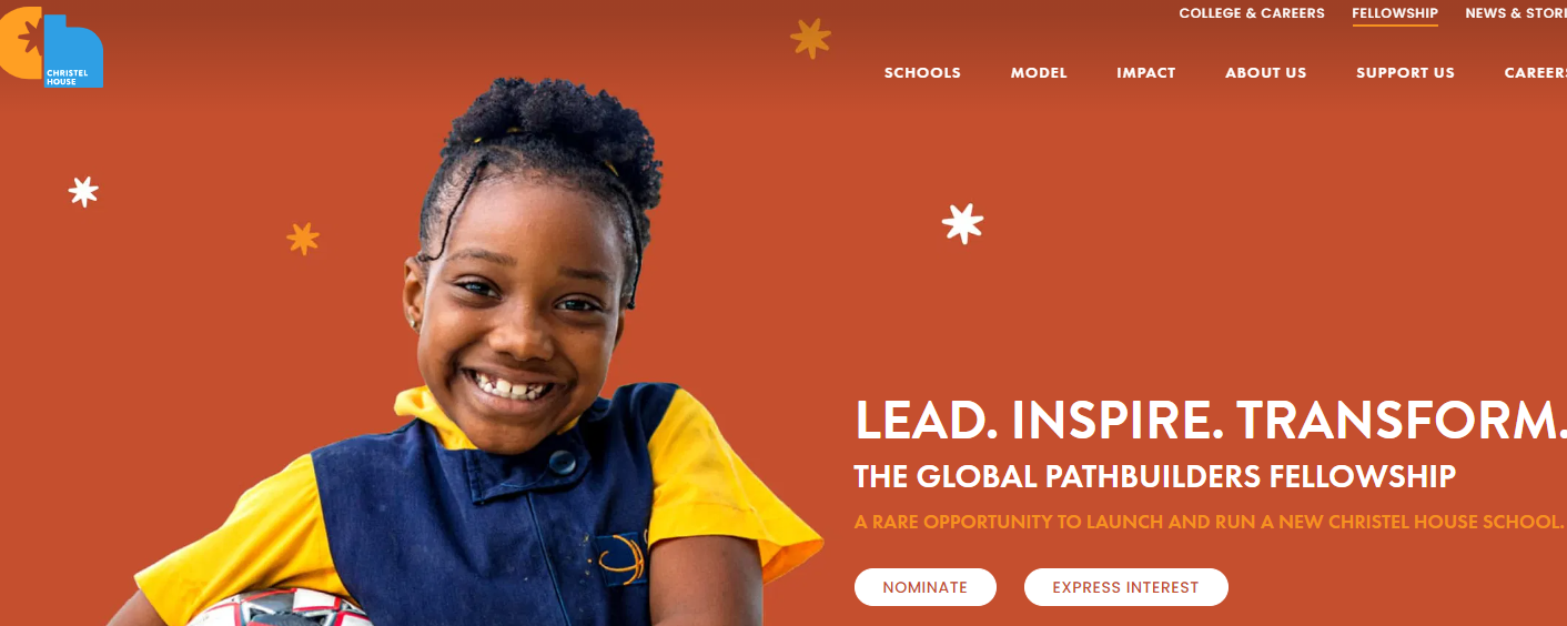 Fully Funded Christel House Global Pathbuilders Fellowship 2025