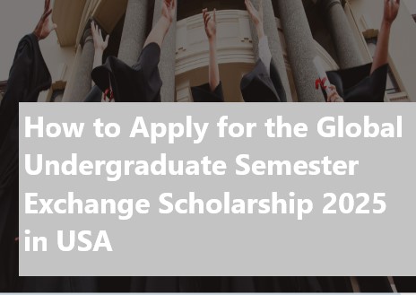 How to Apply for the Global Undergraduate Semester Exchange Scholarship in the USA 2025