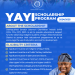 Senator Olamilekan Yayi Undergraduate Scholarship for Nigerian Students 2024