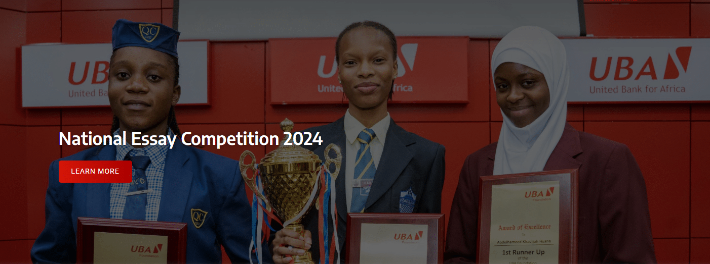 UBA Group National Essay Competition 2024 For Secondary School Students in Nigeria (16 Million Naira Prize)