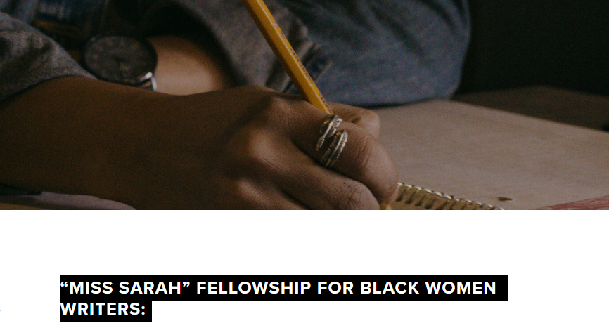 Miss Sarah Fellowship for Black women Writers 2025