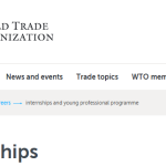 World Trade Organization Internship Program 2025