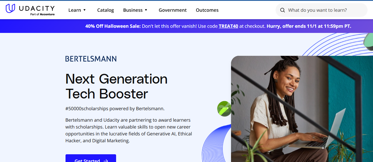 Bertelsmann-Udacity Next Generation Tech Booster Scholarship 2025 for Learners Globally