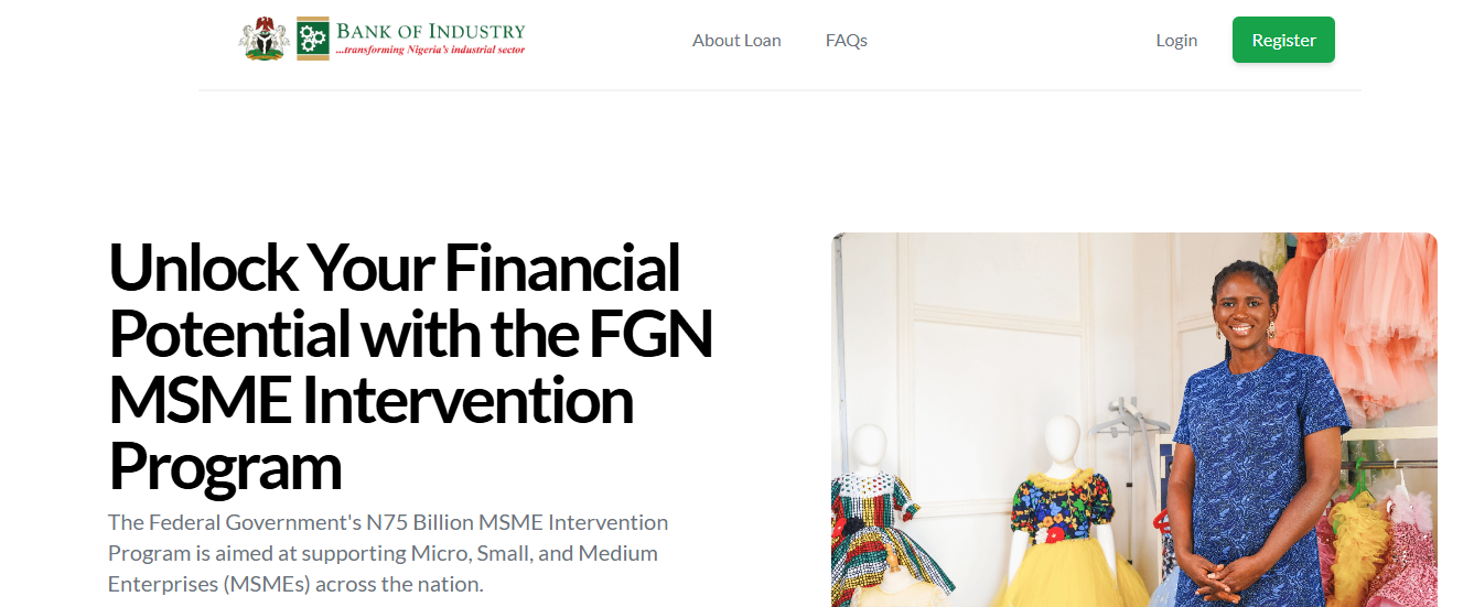 FGN MSME Intervention Program For Micro, Small, and Medium Enterprises (MSMEs) Across Nigeria 2024