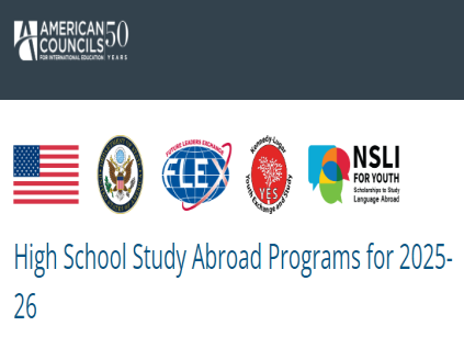 Apply for the Kennedy-Lugar Youth Exchange and Study (YES) Abroad Scholarship Program 2025/2026