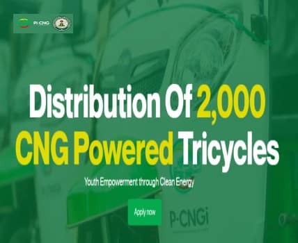 How to Apply for the Federal Government of Nigeria Presidential CNG Initiative 2024 (Distribution of 2,000 Powered Tricycles)