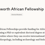 Wenner-Gren Wadsworth African Fellowship 2025 For African Students ($20,000 Stipend)