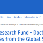 BELGIUM: Ghent University Special Research Fund - Doctoral Scholarships for Students from Developing Countries (Funded)