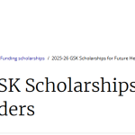 GSK Scholarships 2025/26 for Future Health Leaders From  Sub-Saharan African Countries