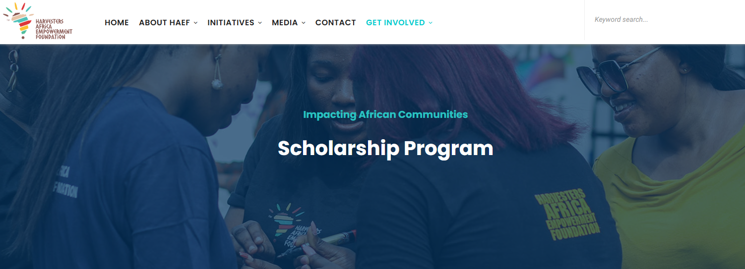 Harvesters Africa Empowerment Foundation (HAEF) Scholarship 2025 (₦15m Fund)