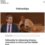 Knight Science Journalism Program at MIT Announces The Fellowship for Advancing Science Journalism in Africa and the Middle East 2025 ($40,000 stipend + Other Benefits)- Apply Now!