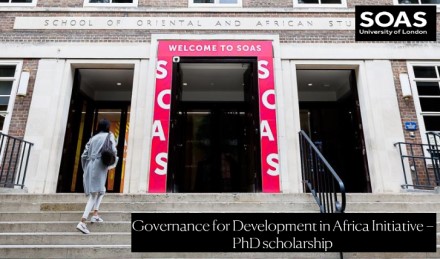 Governance for Development in Africa Initiative: PhD Scholarship at the University of London 2025