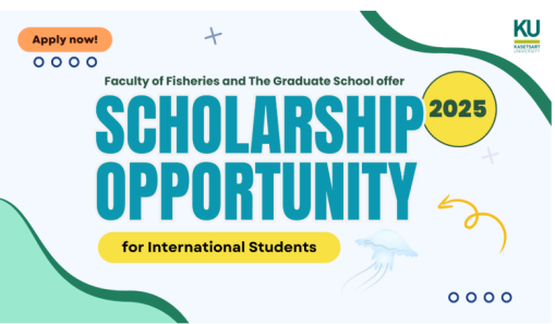 Thailand announces a Masters Degree Scholarship opportunity for international students in the Faculty of Fisheries (Kasetsart University)