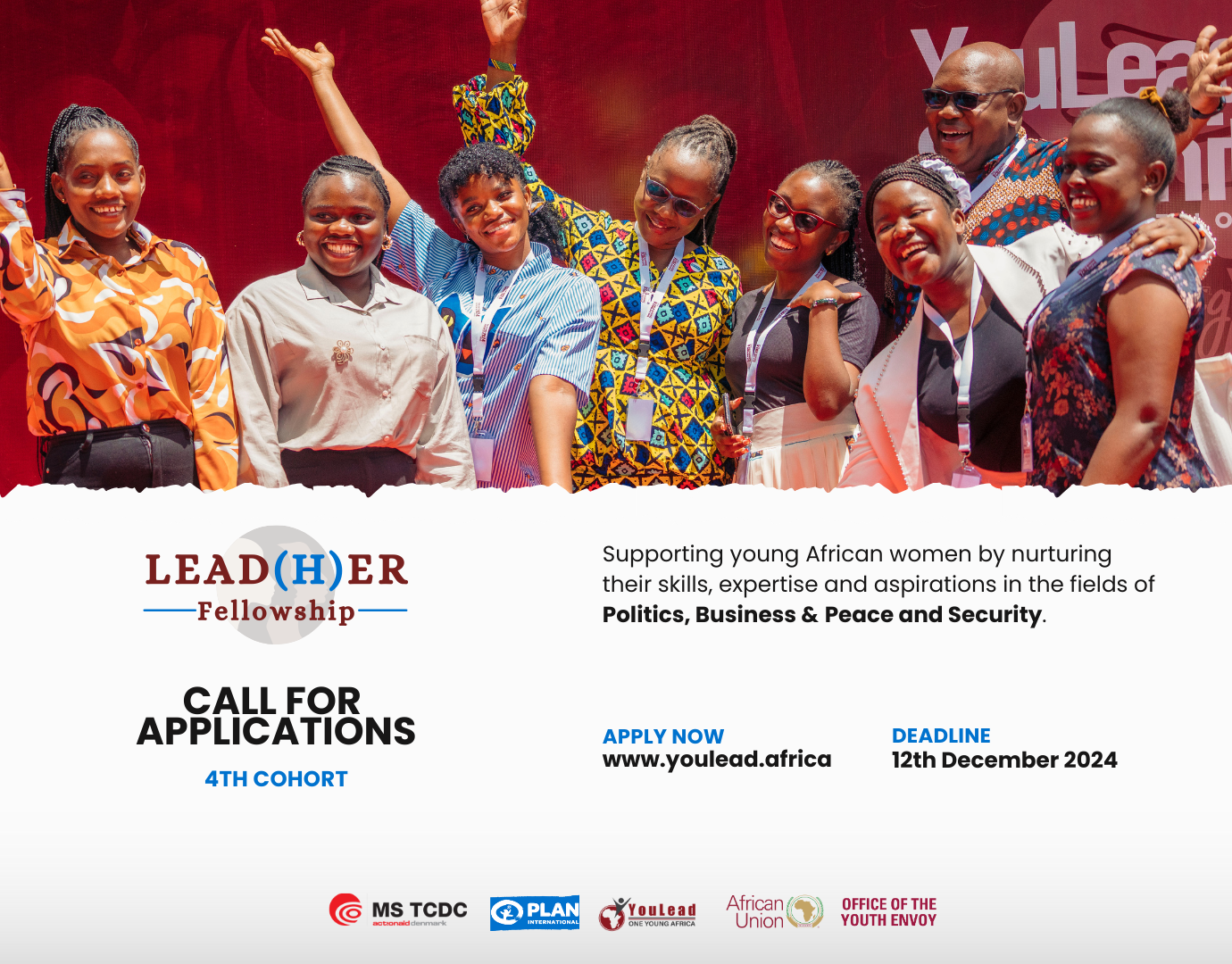 YouthLead Africa Lead (H)er Fellowship 2025 for Young Women Changemakers- Apply Now!