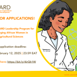 CALL FOR APPLICATIONS: 2025 AWARD Leadership Program for Emerging African Women in Agricultural Sciences