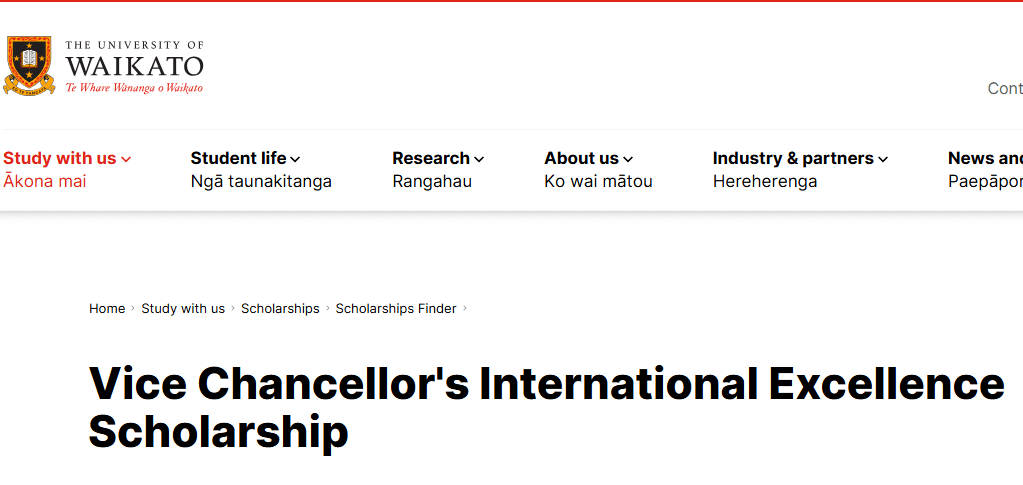 Vice Chancellor's International Excellence Scholarship Announces 202 NZD,000 Scholarships For International Students To Study In New Zealand- Apply Now!