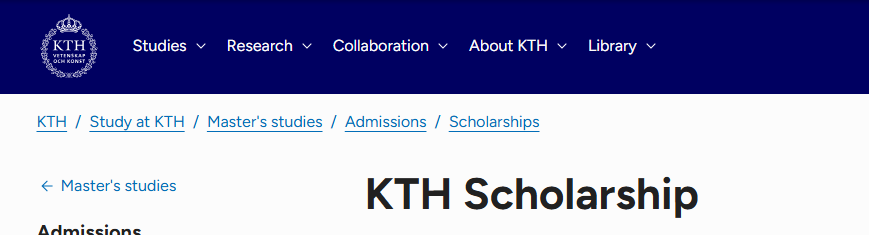 KTH Royal Institute of Technology Announces 2025 Scholarships For International Students To Study In Sweden (Fully Funded)