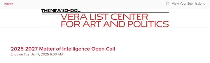 Vera List Center Announces The 2025 Fellowships For Early Career Writers, Scholars and Artists ($25,000 Grant)