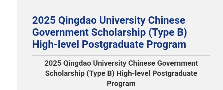 Chinese Government is Offering Scholarship Opportunities To International Students in 2025 (Fully Funded Qingdao University Scholarship for MS, PhD)