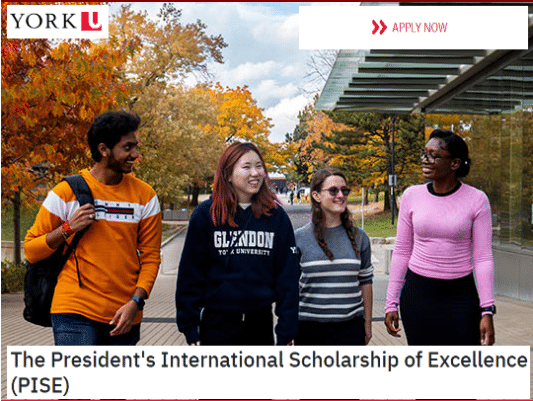 The York University President International Scholarship of Excellence 2025 offers a renewable ,000 per academic year award to International Students to study in Canada