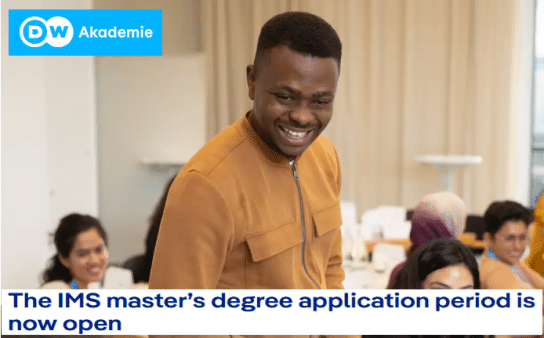 DW Akademie International Media Studies (IMS) Program 2025 offers media professionals from developing and emerging countries the opportunity to study in Germany