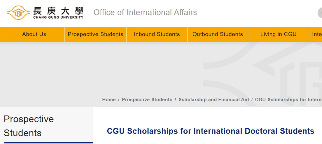 Chang Gung University Invites Applications For The 2025 CGU Scholarships for International Doctoral Students in Taiwan