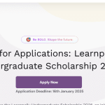 CALL FOR APPLICATIONS: Learnpally Undergraduate Scholarship 2025 For Nigerian Students 