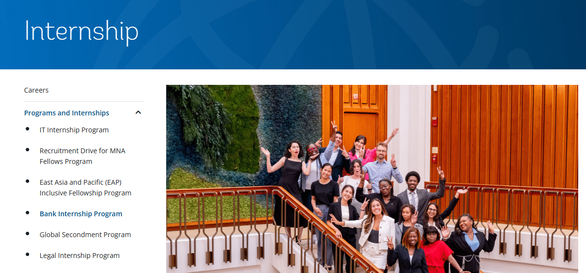 PAID OPPORTUNITY: World Bank Group Announces BIP Internship Program 2025 for Young Professionals