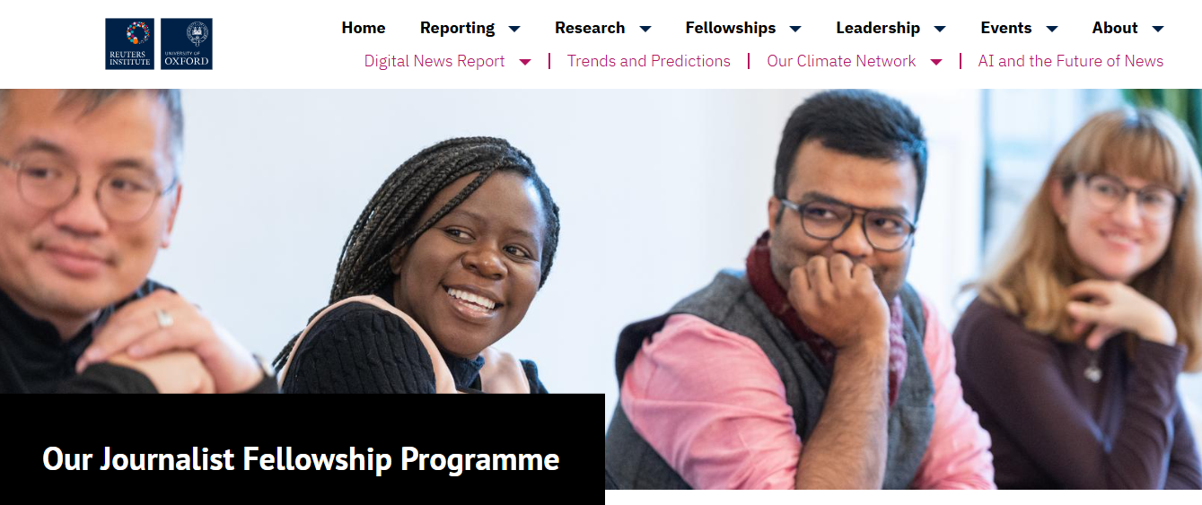 University of Oxford Invites Applications For The Reuters Institute Journalism Fellowship Program 2025/26 for Mid-Career Journalists (Fully Funded)