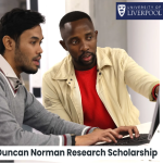 The University of Liverpool is offering international students a £22,000 Duncan Norman Research Scholarship in 2025