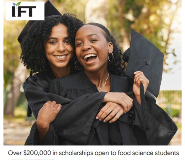 The USA offers $200,000 undergraduate and graduate scholarships to International Students through the IFT's Feeding Tomorrow Fund