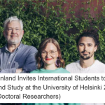 Finland Invites International Students to Work and Study at the University of Helsinki 2025 (Doctoral Researchers)