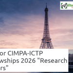 Call for CIMPA-ICTP €10,000 Fellowships 2026 to Research in Pairs