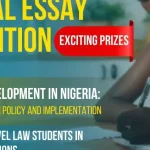 The 2025 Adeola Oyinlade & Co National Essay Competition for Law Students in All Tertiary Institutions in Nigeria (N650,000 Prize)