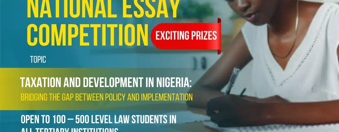 The 2025 Adeola Oyinlade & Co National Essay Competition for Law Students in All Tertiary Institutions in Nigeria (N650,000 Prize)