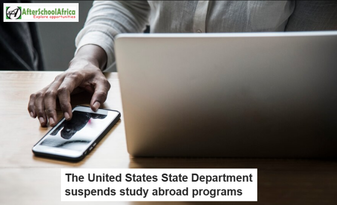 The United States State Department suspends study abroad programs, including Fulbright